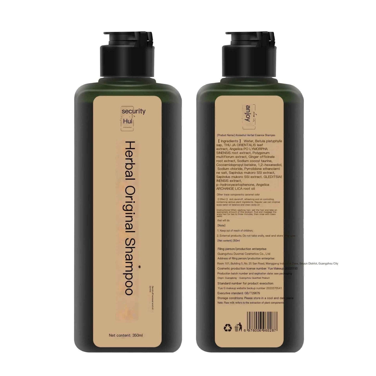 Herbal Shampoo with Natural Ingredients and No Silicone