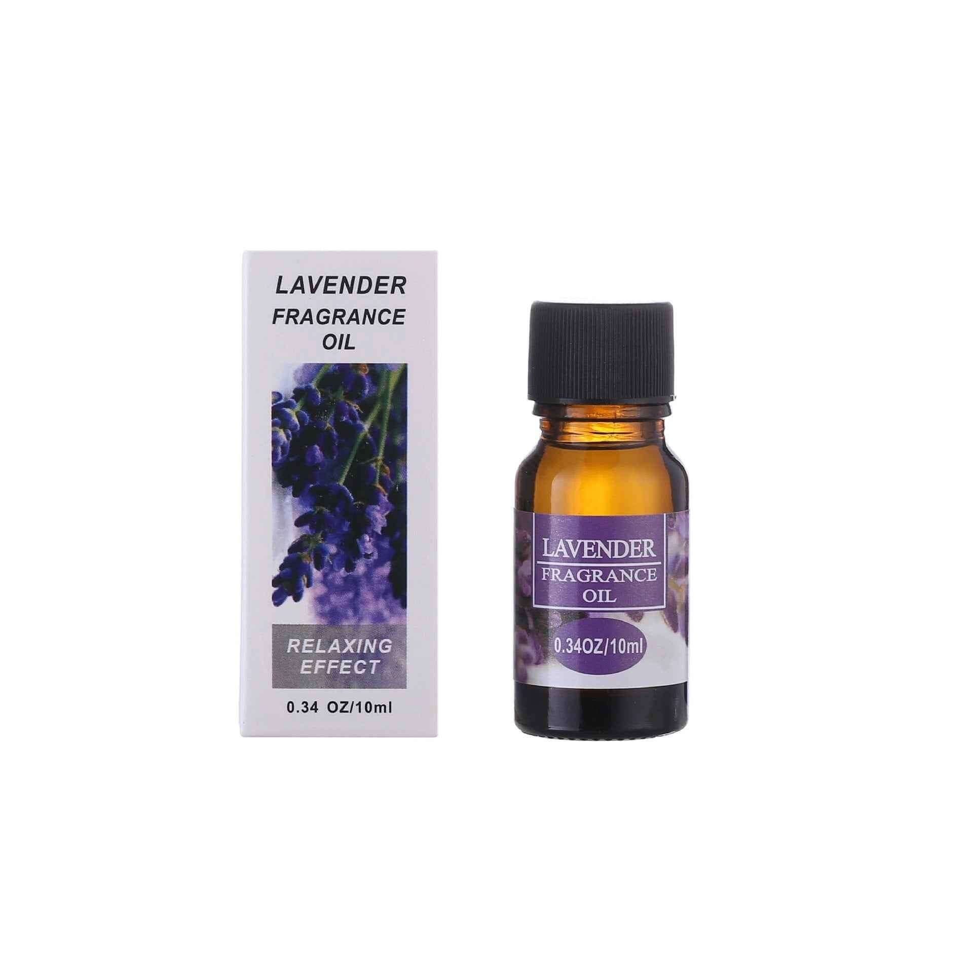 Aromatherapy essential oils for humidifiers, lavender fragrance oil, relaxing effect, 10ml bottle.