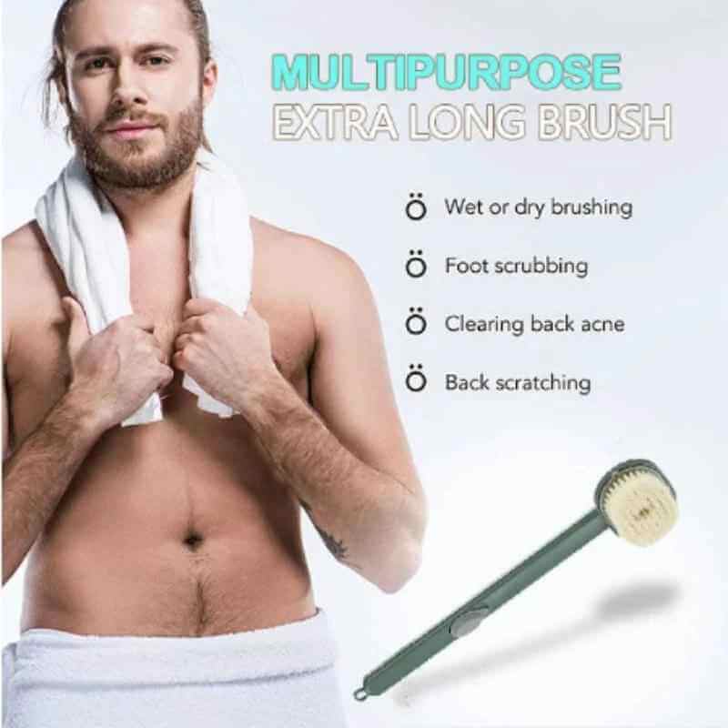 Long-Handled Liquid Bath Brush for Exfoliating Massage