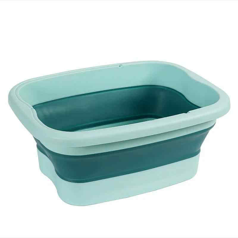 Folding Bubble Foot Bath Bucket with Lid for Travel