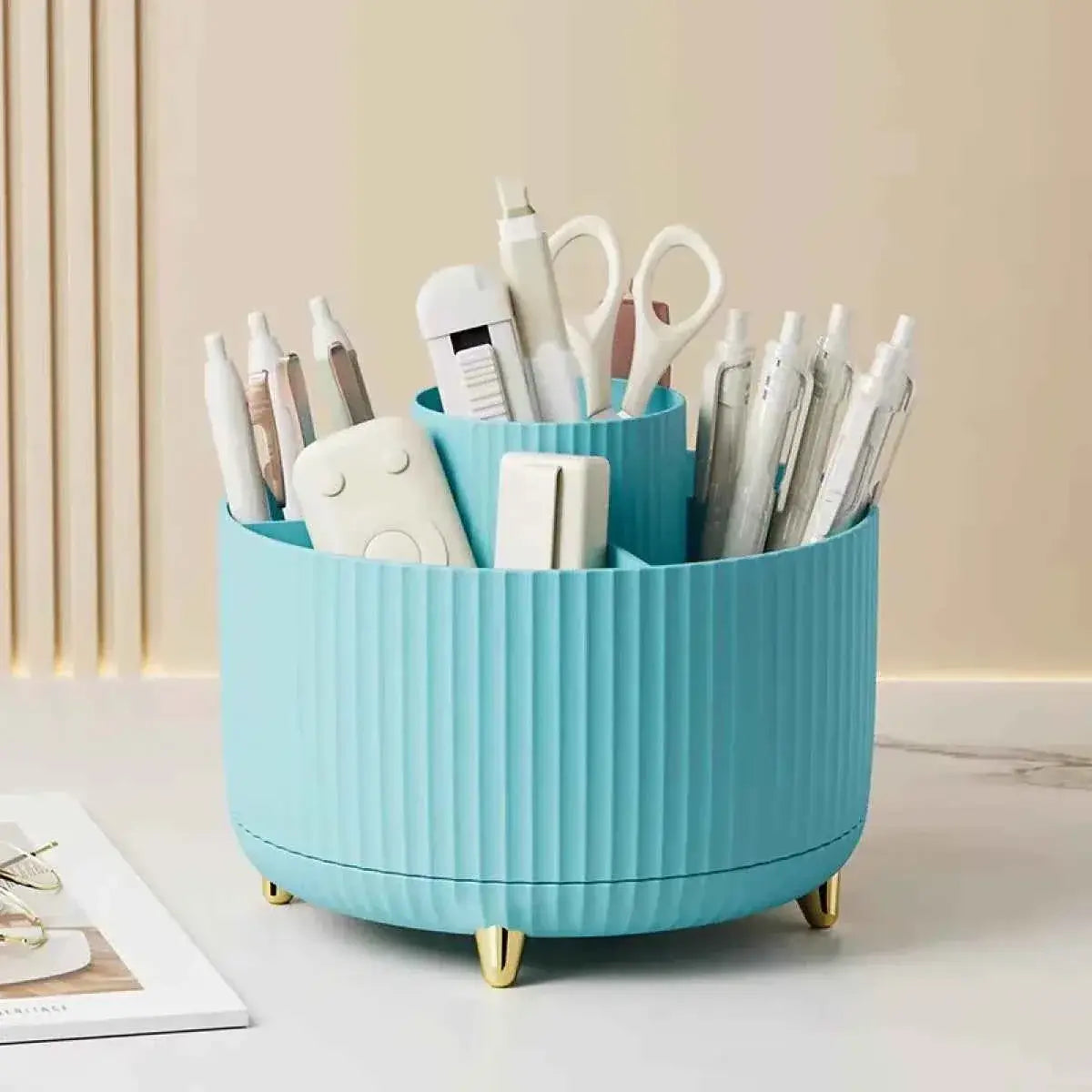 Rotating Desktop Cosmetic Brush Holder