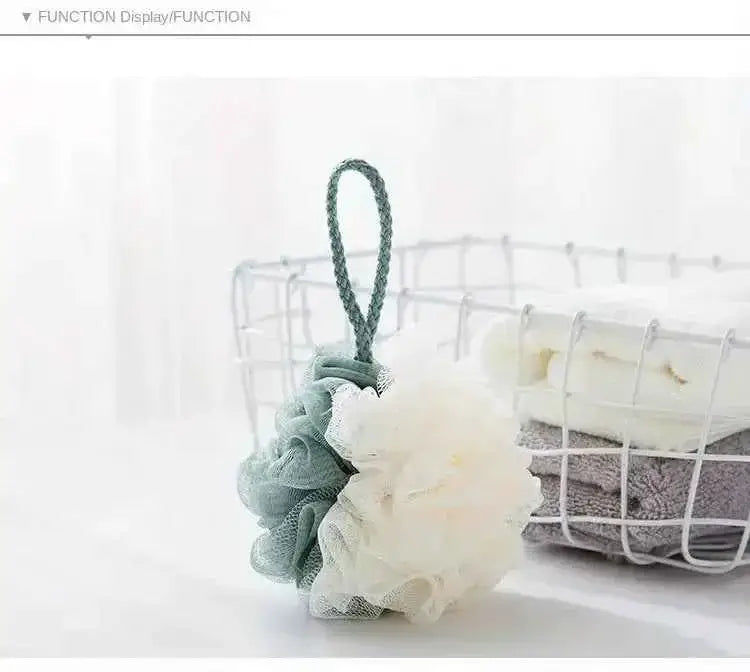 4pcs Two-Color Splicing Bath Balls for Body Care