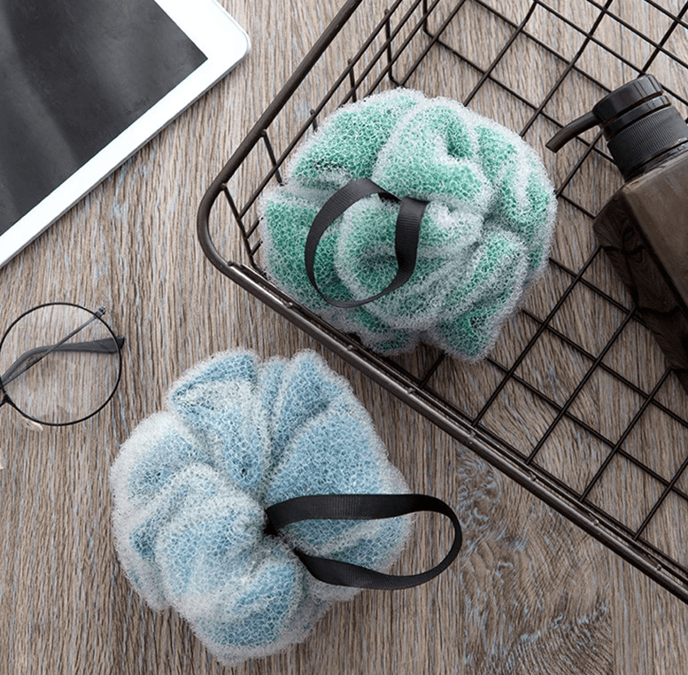 Large Double-Net Bath Ball for Exfoliating Shower Use by Pampering Heaven