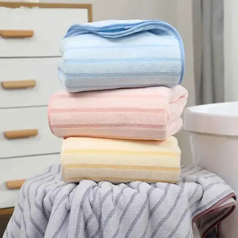 Luxurious Coral Wool Thick Bath Towel - Great Gift!