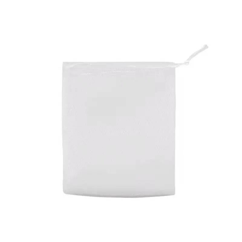 Thai-Inspired Hand and Body Soap with Sea Salt and Rose Oil in a white mesh bag for easy storage.