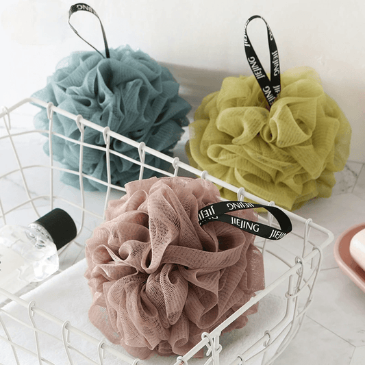 Soft Mesh Bath Sponge Balls for Exfoliating Cleanse by Pampering Heaven