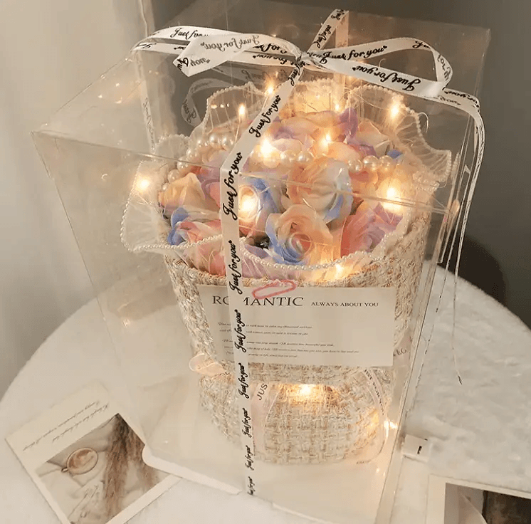 Gift Heart Soap Flower Carnation Rose by Pampering Heaven