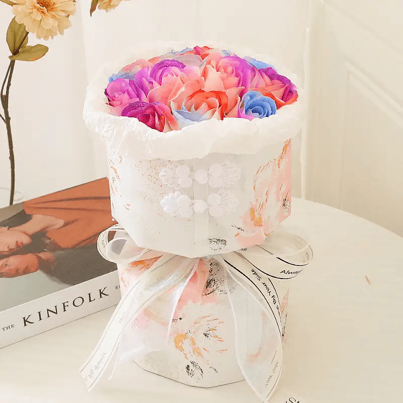 Elegant Soap Flower Bouquet by Pampering Heaven
