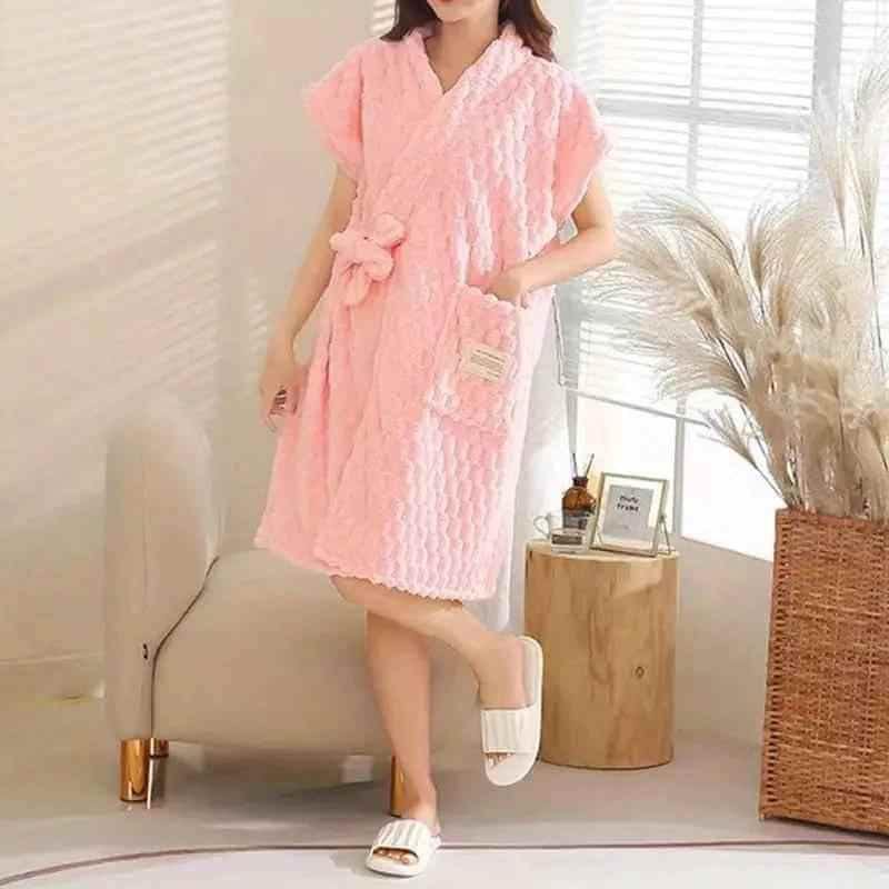 Yunduoge Girls' Absorbent Bath Skirt Robe