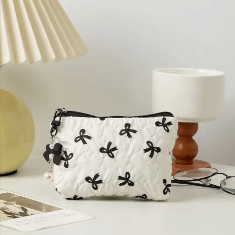 Bow Clutch Cosmetic Bag by Pampering Heaven