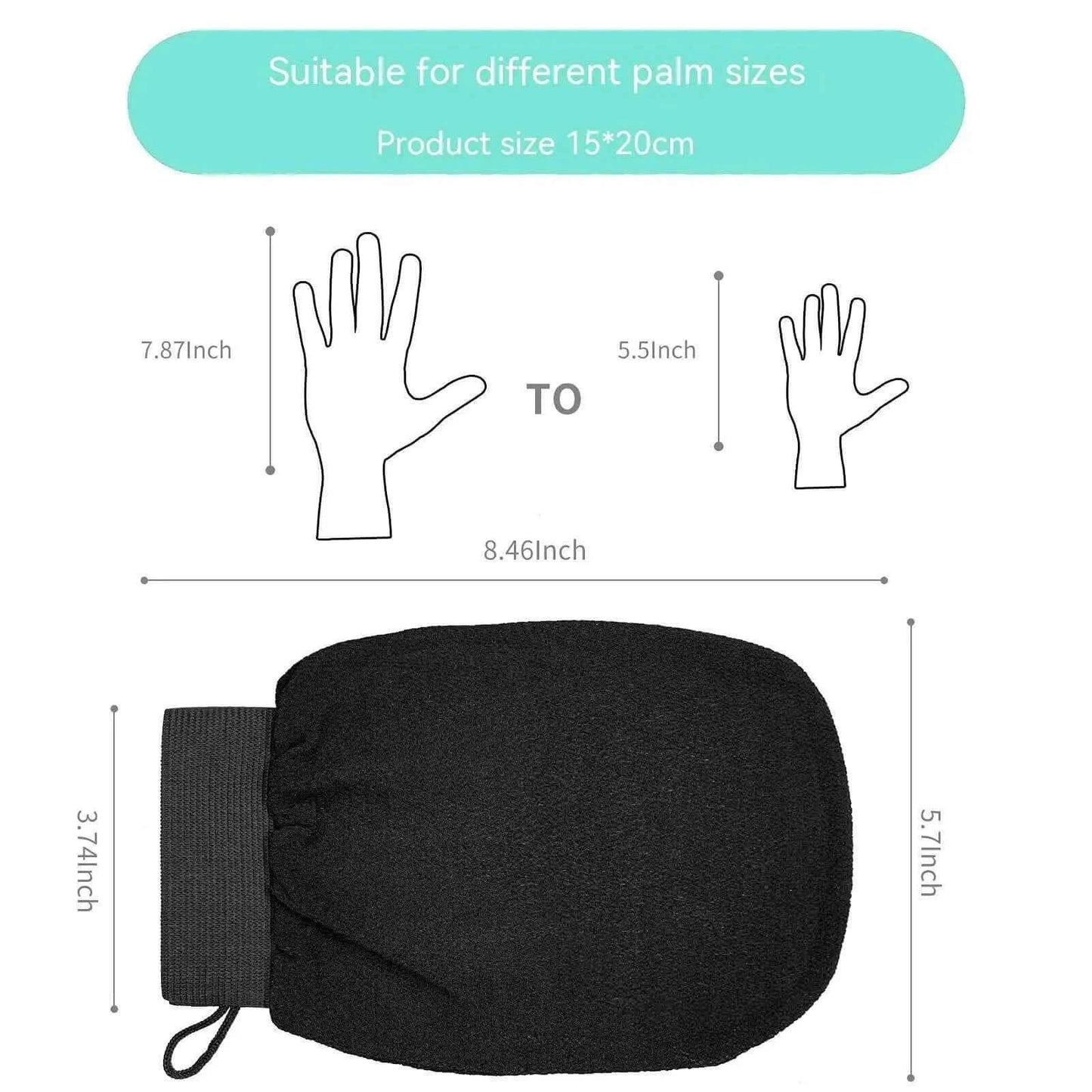 Viscose Fiber Exfoliating Bath Gloves