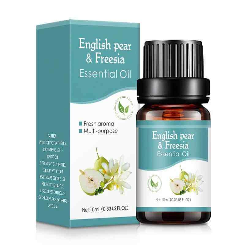 Car Air Freshener Aromatherapy Essential Oil featuring English pear & Freesia for a refreshing aroma.