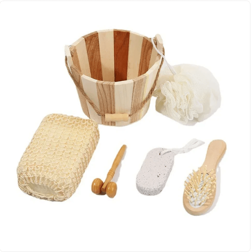 Wooden Barrel Bath Gift Set by Pampering Heaven