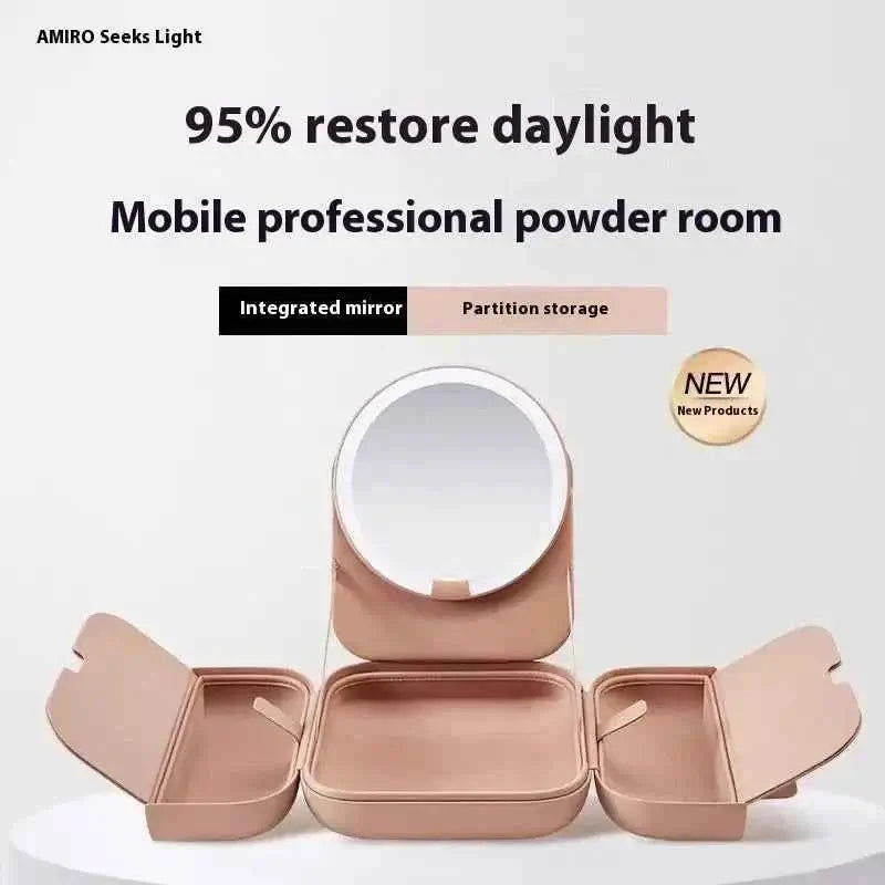 Lighted Portable Cosmetic Mirror
