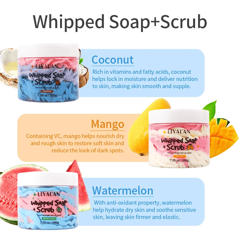 Coconut Mango Latte Bath Scrub – 200g by Pampering Heaven
