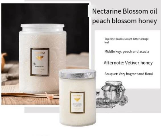 Embossed Glass Soy Aromatherapy Candles by Pampering Heaven