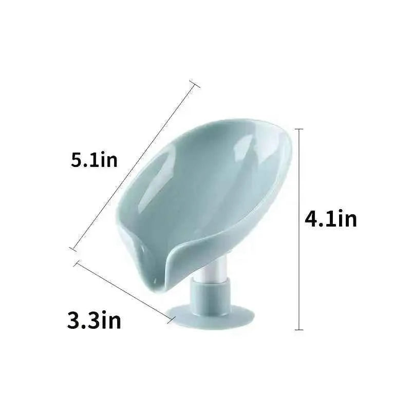3pcs Leaf Shape Self-Draining Soap Holder Set