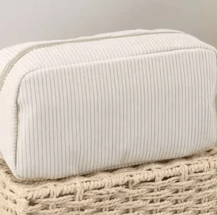 Corduroy Storage Cosmetic Bag by Pampering Heaven
