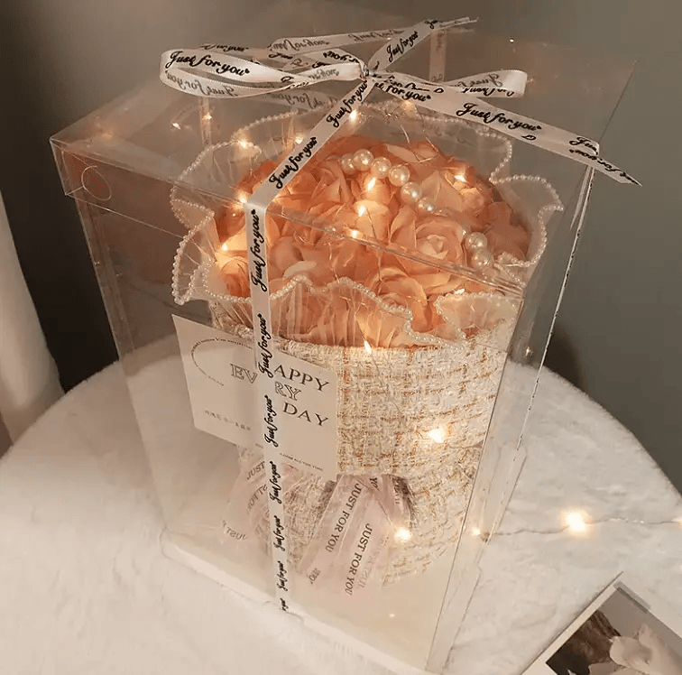 Gift Heart Soap Flower Carnation Rose by Pampering Heaven