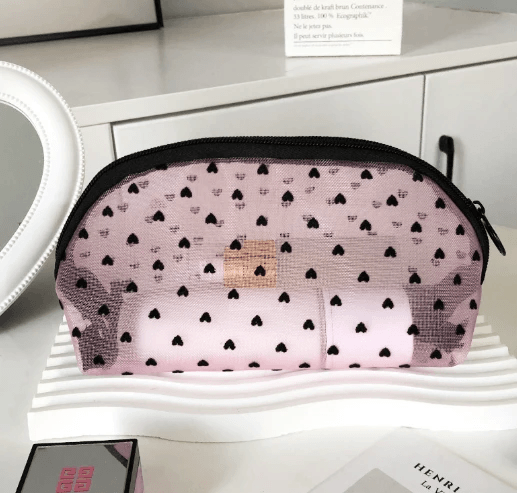Love Mesh Cosmetic Bag by Pampering Heaven