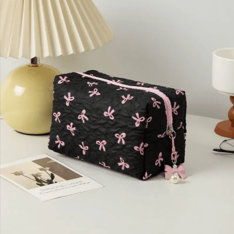 Bow Clutch Cosmetic Bag by Pampering Heaven