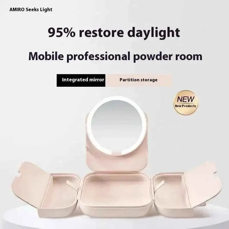 Lighted Portable Cosmetic Mirror