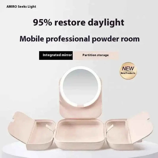 Lighted Portable Cosmetic Mirror