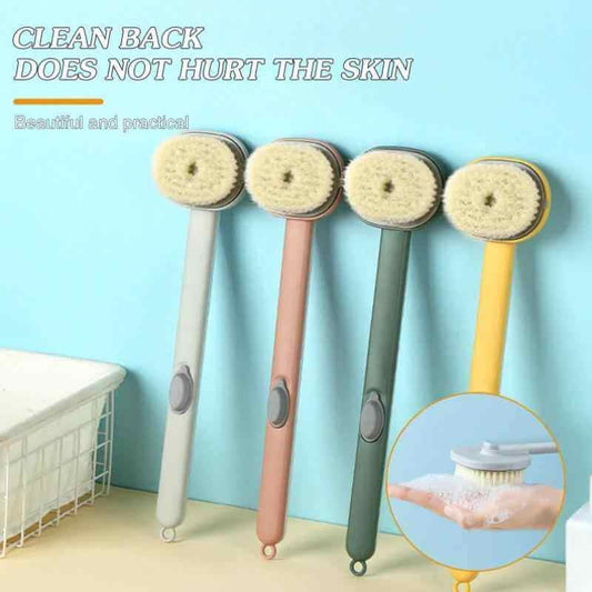 Long-Handled Liquid Bath Brush for Exfoliating Massage