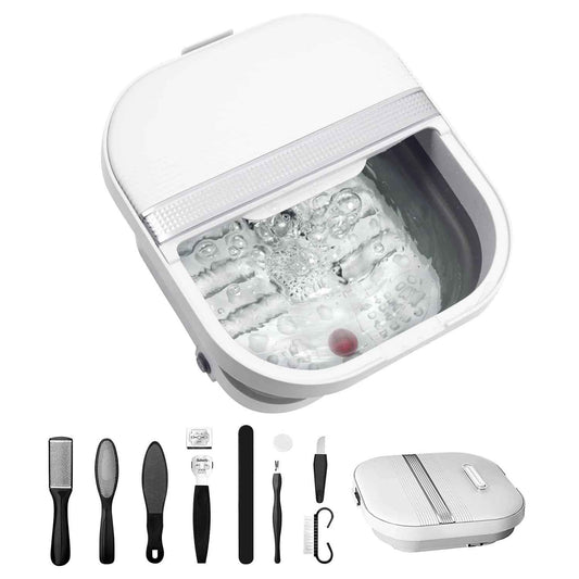 FlexiHeat Foldable Foot Spa with Massage Rollers