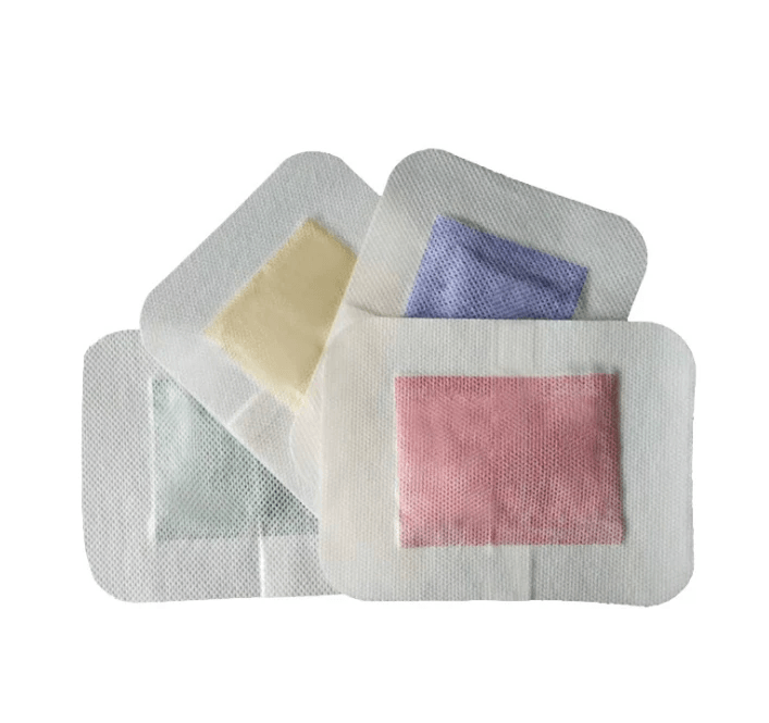 A set of colorful 2-in-1 aromatherapy foot patches designed for relaxation and detoxification.