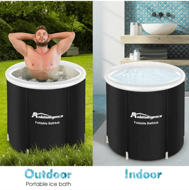 Portable Foldable Ice Bath Tub for Recovery by Pampering Heaven