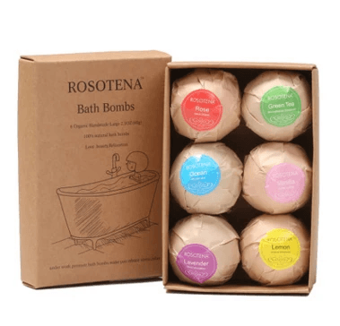 Bath Bombs for Exfoliating and Whitening Skin by Pampering Heaven