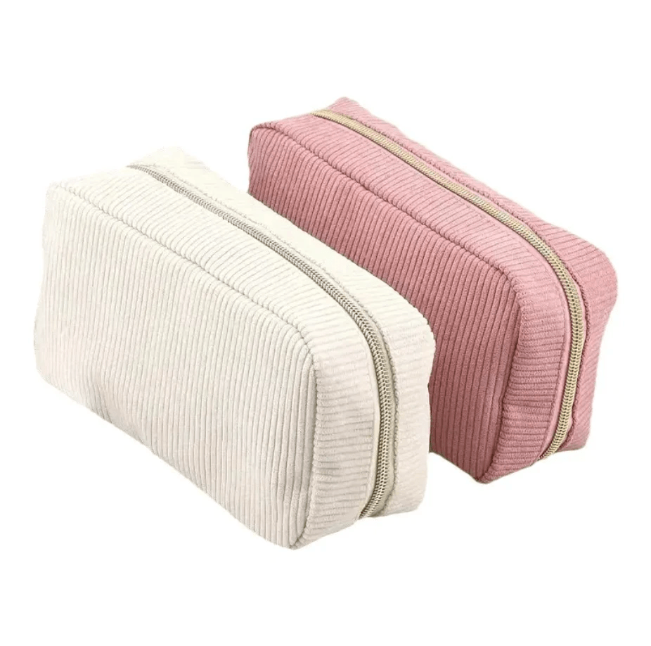 Corduroy Cosmetic Storage Bag by Pampering Heaven