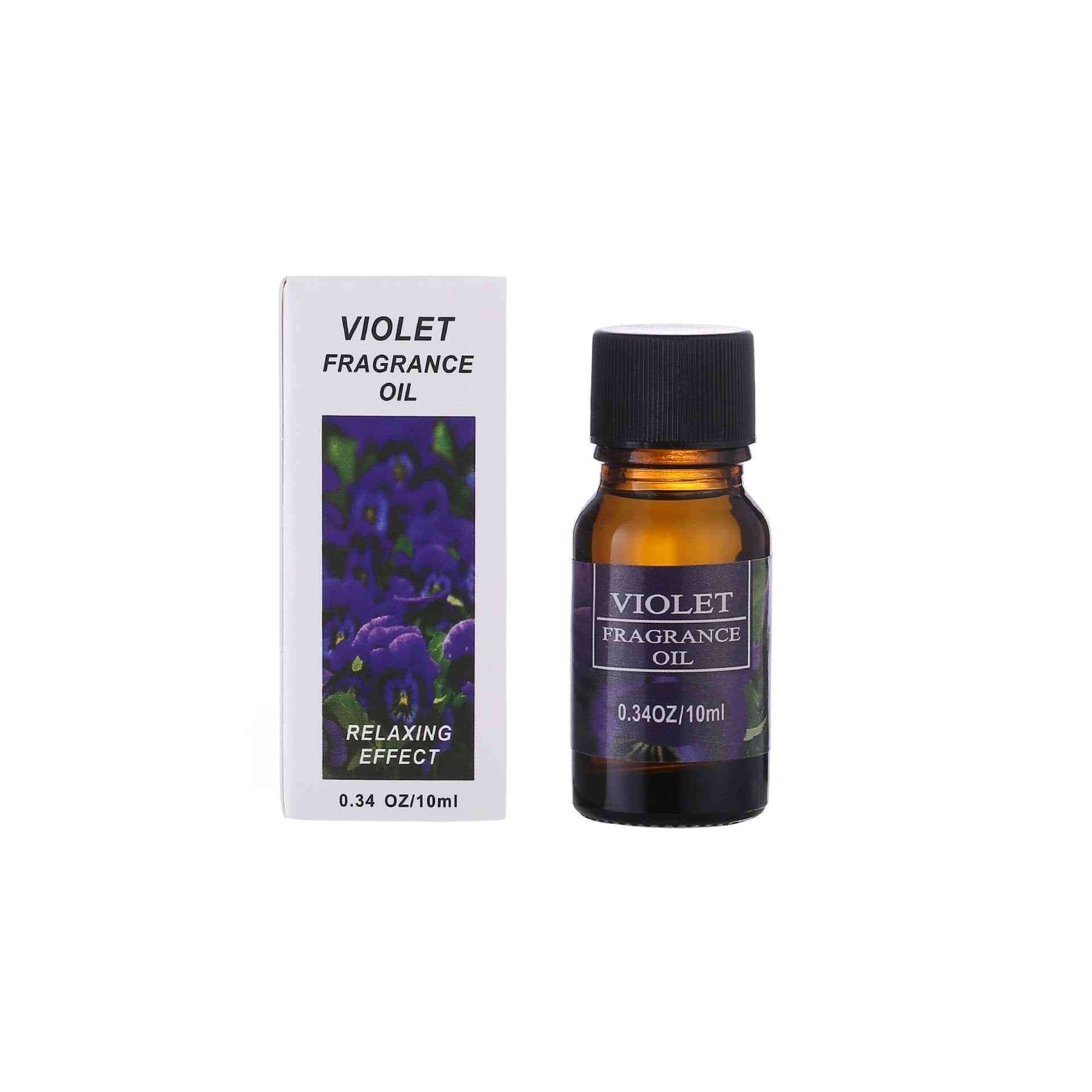 Aromatherapy essential oils for humidifiers, including violet fragrance oil for a relaxing effect.