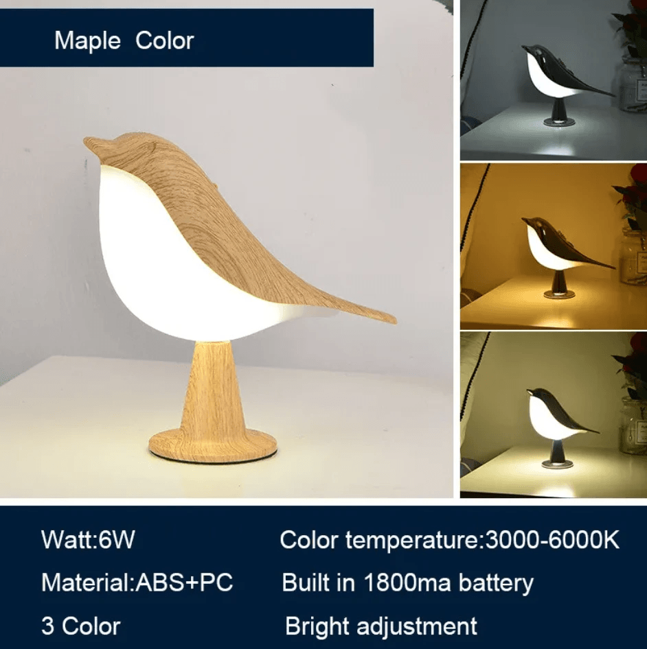 LED car aromatherapy light featuring a creative bird design with ambient glow, perfect for relaxation and style.