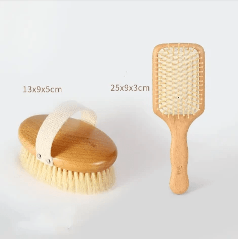 Wooden Bristle Bath Brush by Pampering Heaven