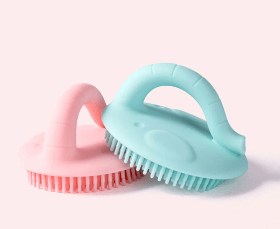 Silicone Bath Brush for Babies and Kids (Bathing Tool) by Pampering Heaven