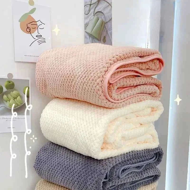 Large Quick-Drying Cotton Bath Towel for Women
