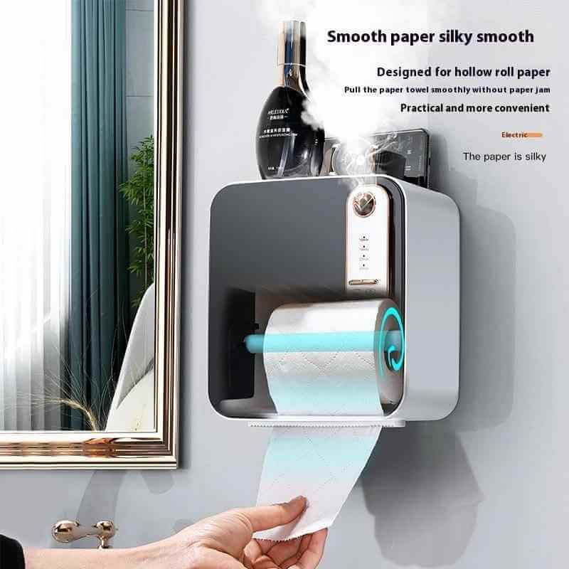 Aromatherapy Waterproof Tissue Box offers elegant storage and smart aromatherapy in a modern design for your bathroom or living room.
