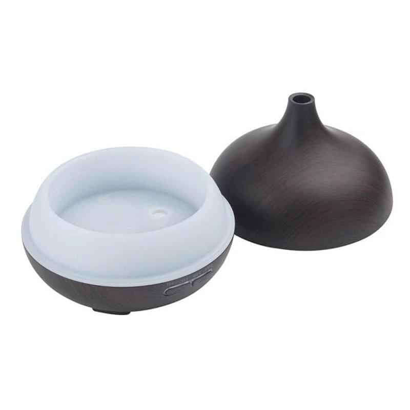 550ml ultrasonic aromatherapy humidifier with removable top for easy filling and cleaning.