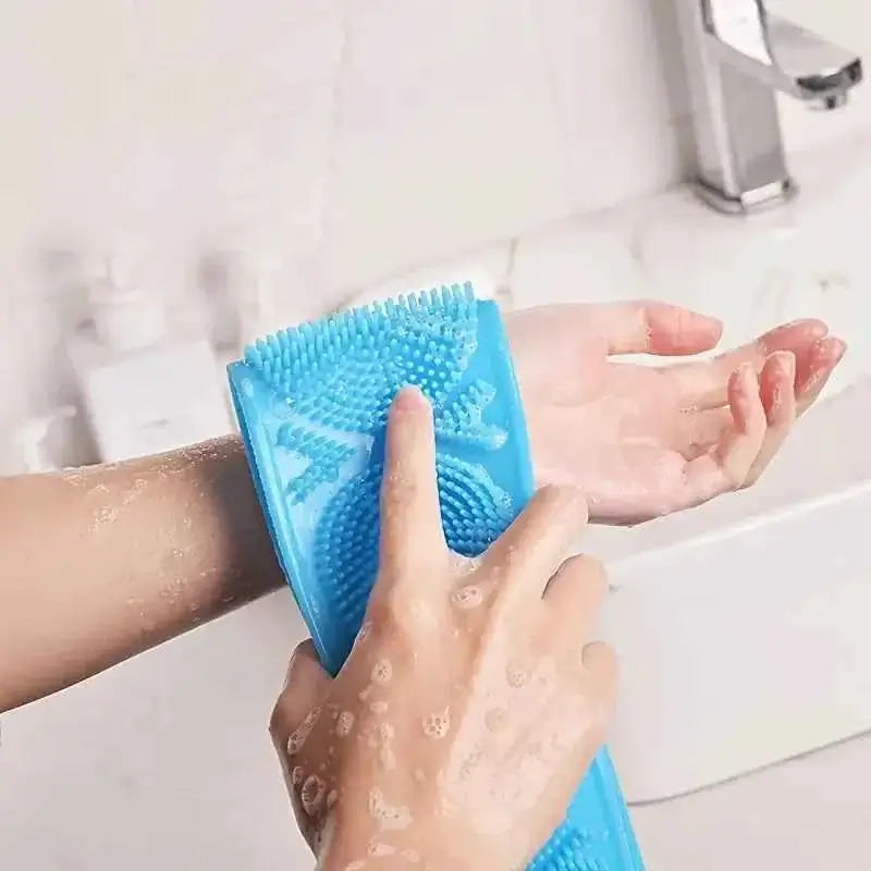 Silicone Back Rubbing Towel for Relaxing Bath Experience