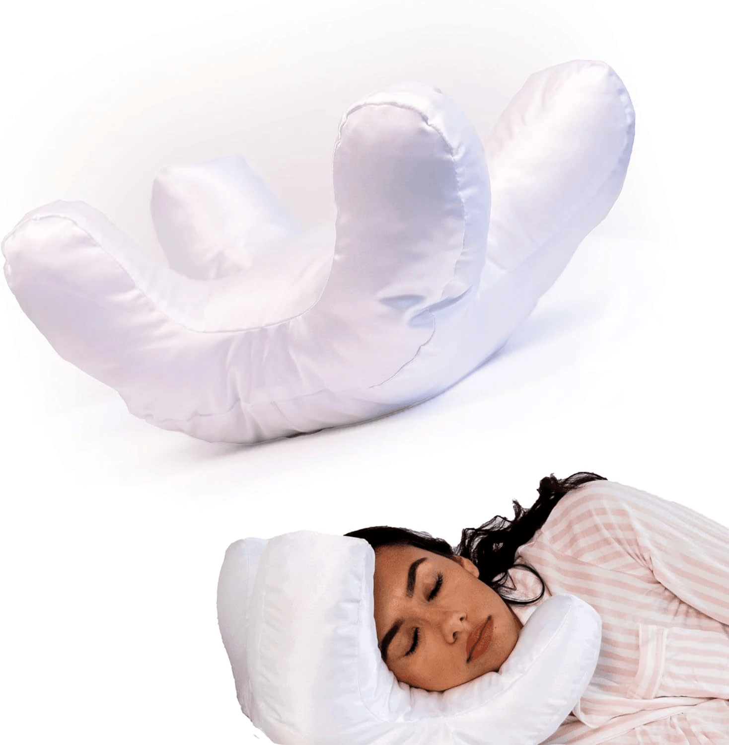 SilkGlow Beauty Sleep Pillow by Pampering Heaven