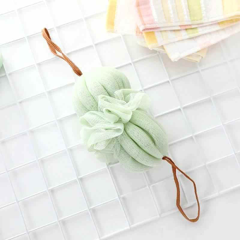 Large Japanese Bath Towel and Exfoliating Bath Ball