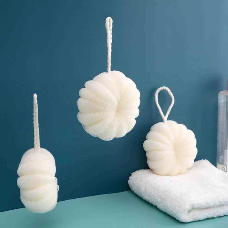 Soft Mesh Bath Balls for Exfoliating Shower Scrub