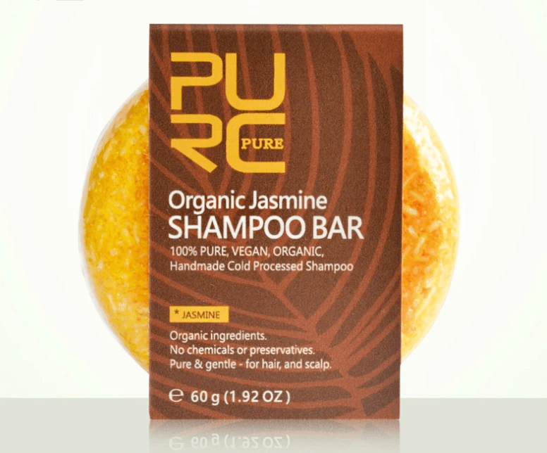 Handmade Herbal Jasmine Solid Shampoo Soap (100% Vegan) by Pampering Heaven