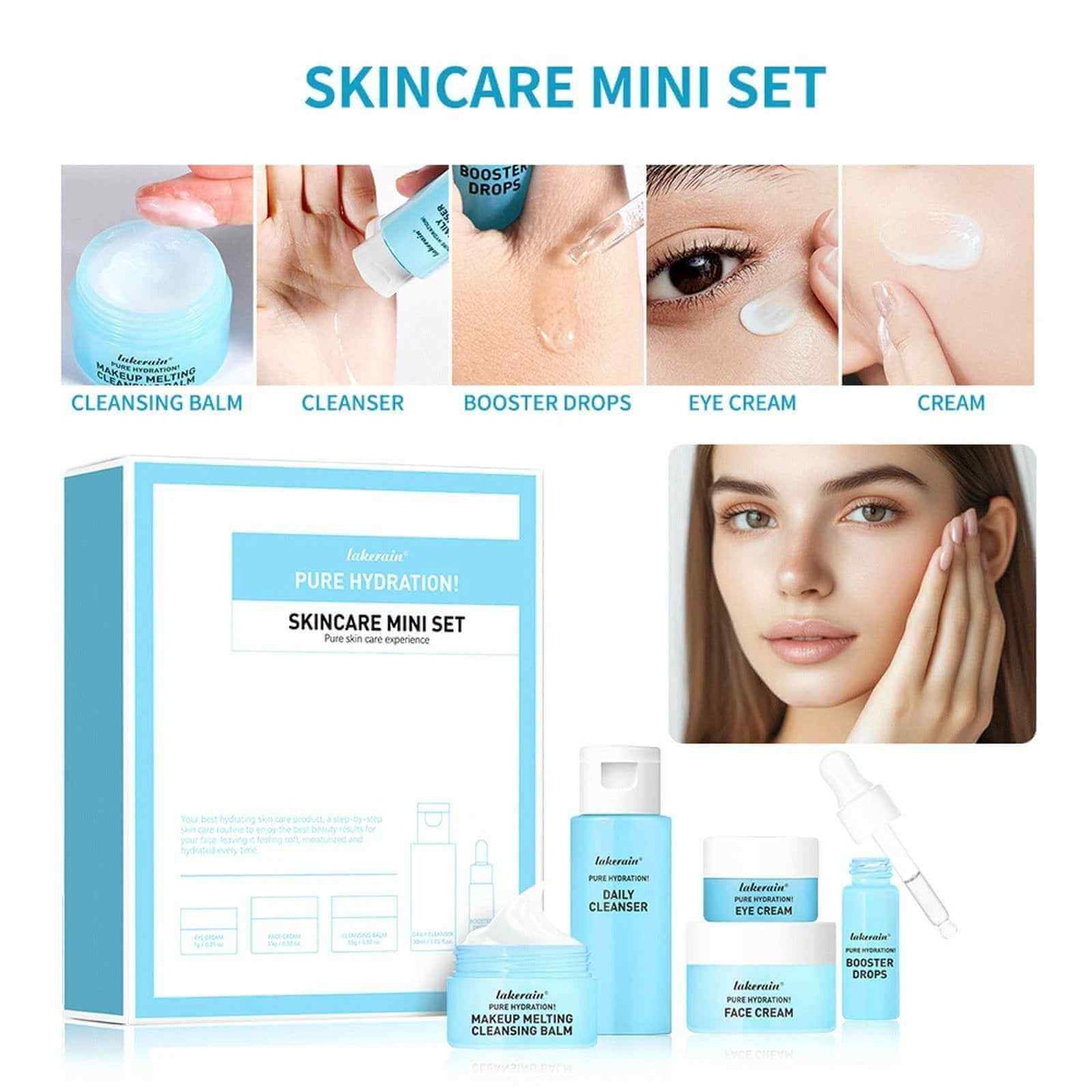 Blue Mini Facial Care Kit