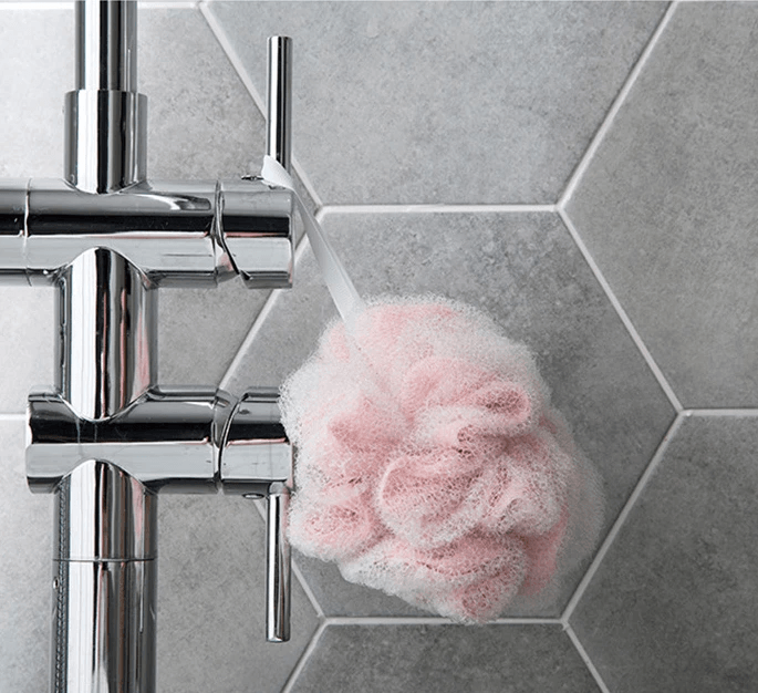 Large Double-Net Bath Ball for Exfoliating Shower Use by Pampering Heaven