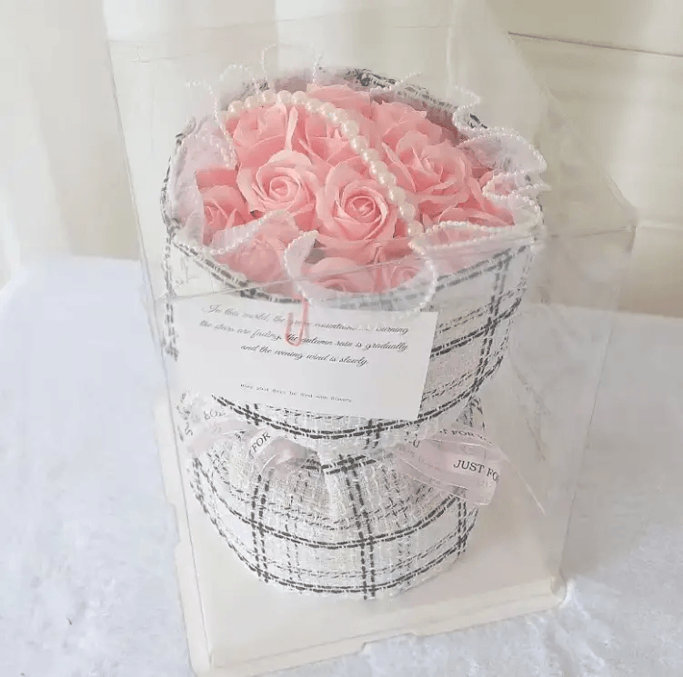 Gift Heart Soap Flower Carnation Rose by Pampering Heaven