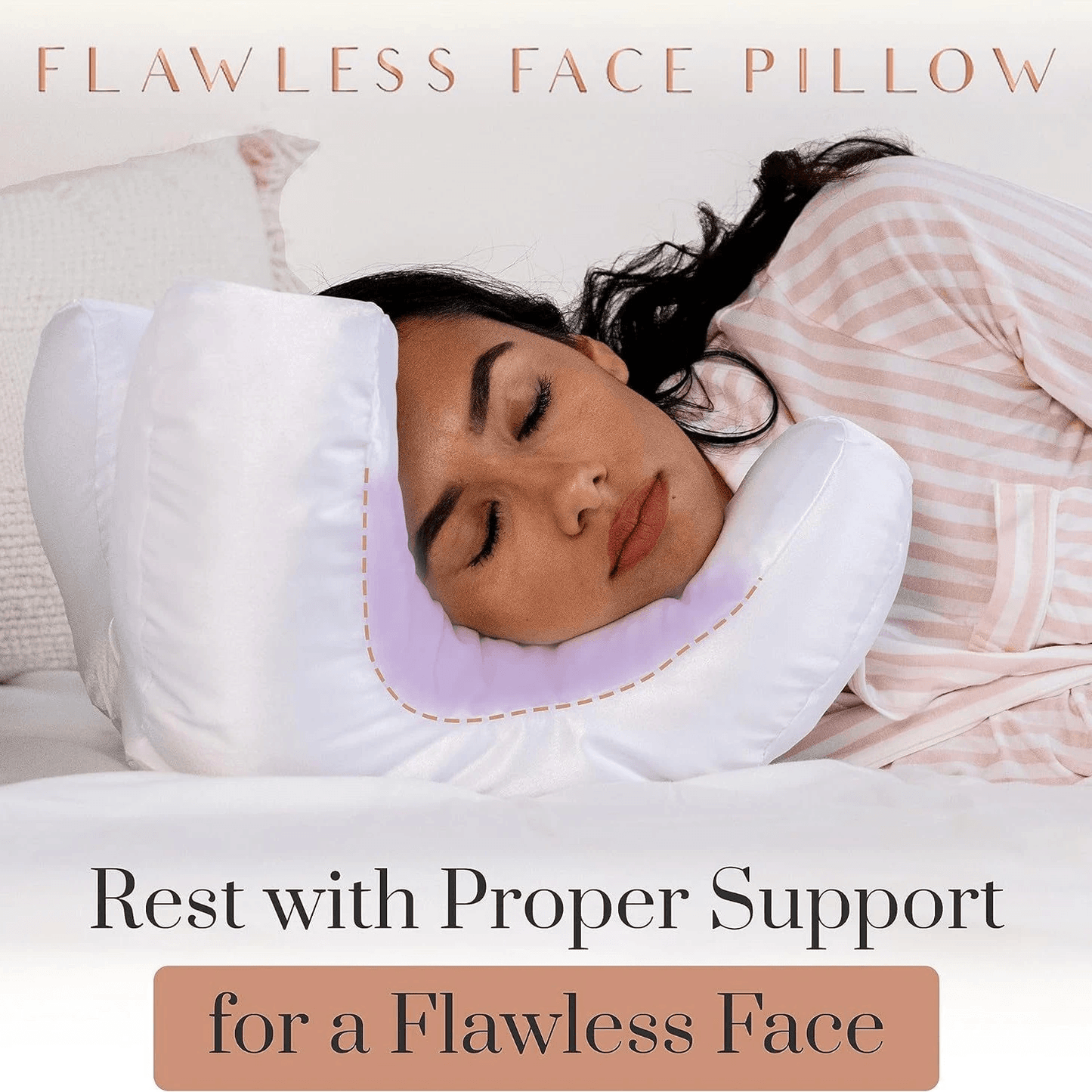 SilkGlow Beauty Sleep Pillow by Pampering Heaven