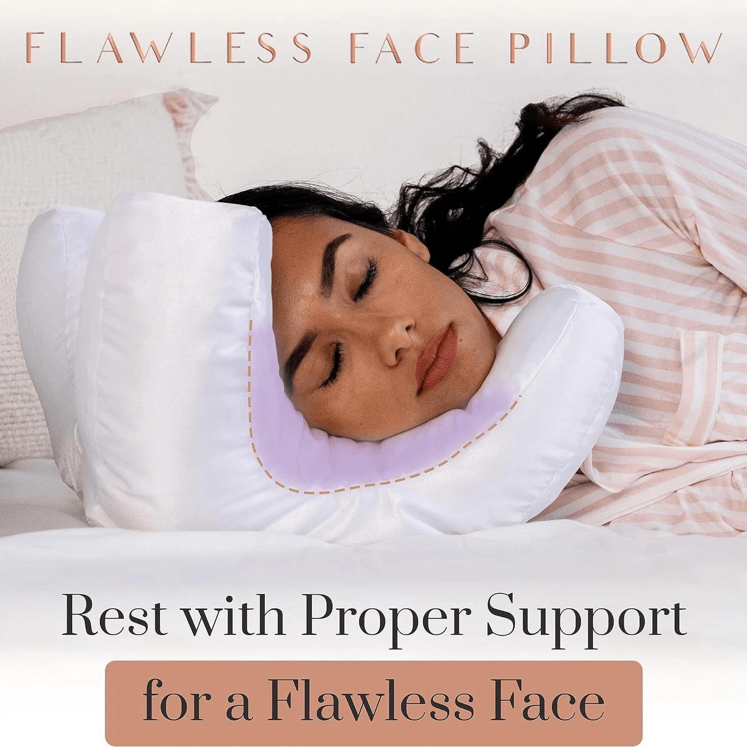 SilkGlow Beauty Sleep Pillow by Pampering Heaven